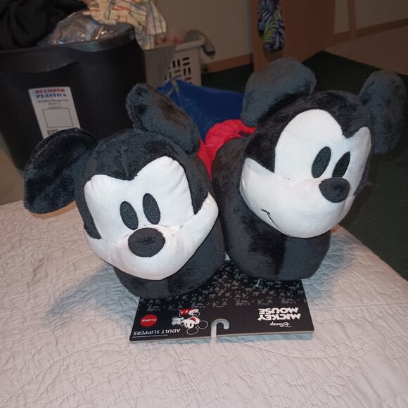 NEW Adult Mickey Slippers - Red XL W/11-12 M/13 - Picture 6 of 10